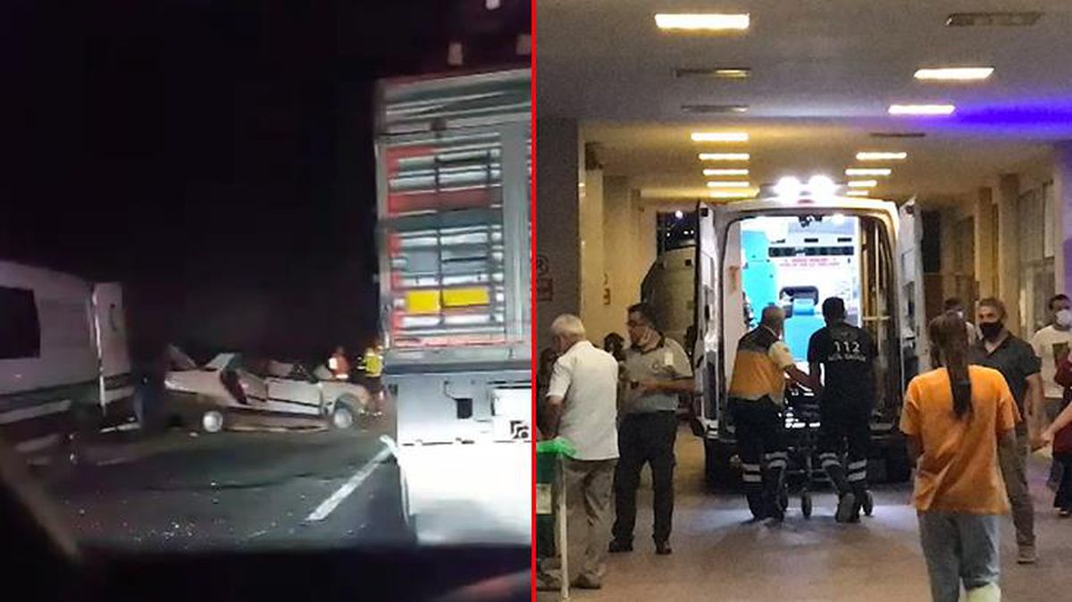 Suruç'ta kamyon ve otomobil çarpıştı! Kamyonun şarampole girdiği kazada: 1 ölü 4 yaralı