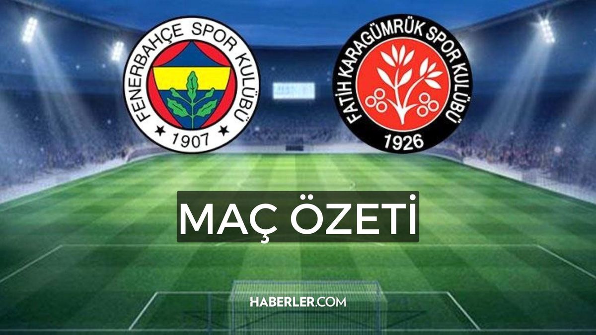Fenerbahçe-Karagümrük maç kaç kaç? Fenerbahçe-Karagümrük maç özeti, golleri izle! 9 Ekim Pazar 2022 Fenerbahçe-Karagümrük maçı bitti mi?