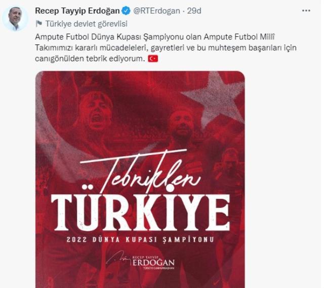 Tarih yazdık! Ampute Futbol Milli Takımı, Dünya Kupası'nı kazandı