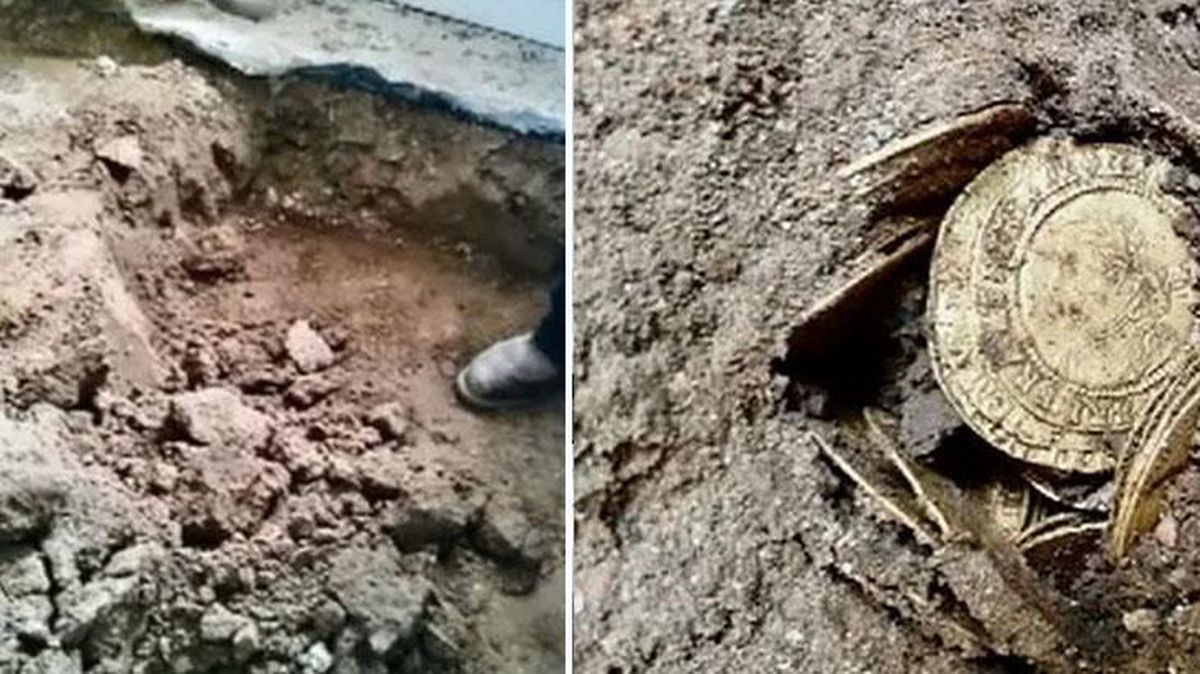 Evin mutfağını kazan aile, toprağın altından hazine çıkınca sevinçten havaya uçtu