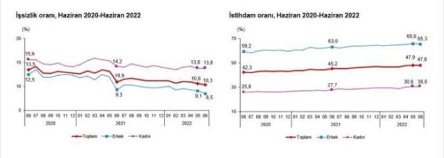 Son Dakika: İşsizlik ağustos ayında bir önceki aya göre 100 bin kişi azalarak 3 milyon 312 bin kişi oldu