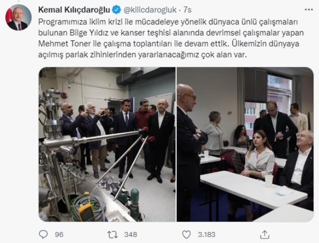 ABD ziyaretinde kimlerle görüştü? Kılıçdaroğlu listedeki isimleri art arda paylaştı