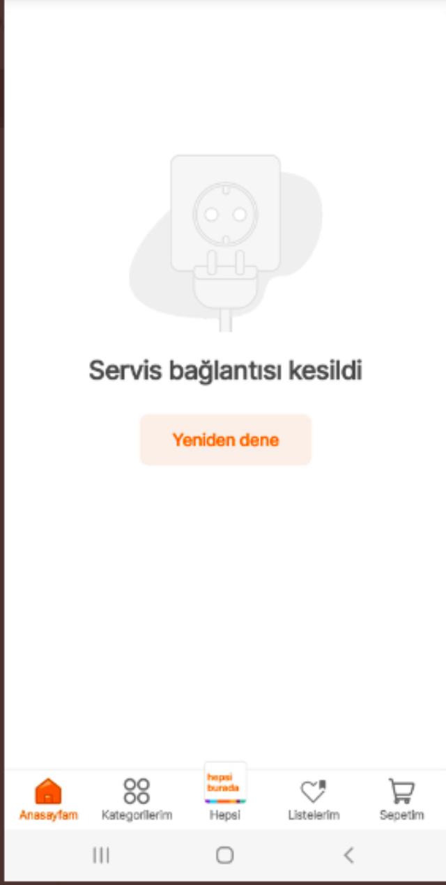 Hepsiburada çöktü mü? Hepsiburada servis bağlantısı kesildi hatası! Hepsiburada neden açılmıyor? Hepsiburada çöktü mü? Hepsiburada servis bağlantısı kesildi hatası! Hepsiburada neden açılmıyor?