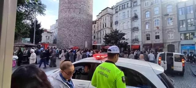 Galata Kulesi'nde korkunç olay: Yabancı uyruklu şahıs metrelerce yüksekten atlayıp intihar etti