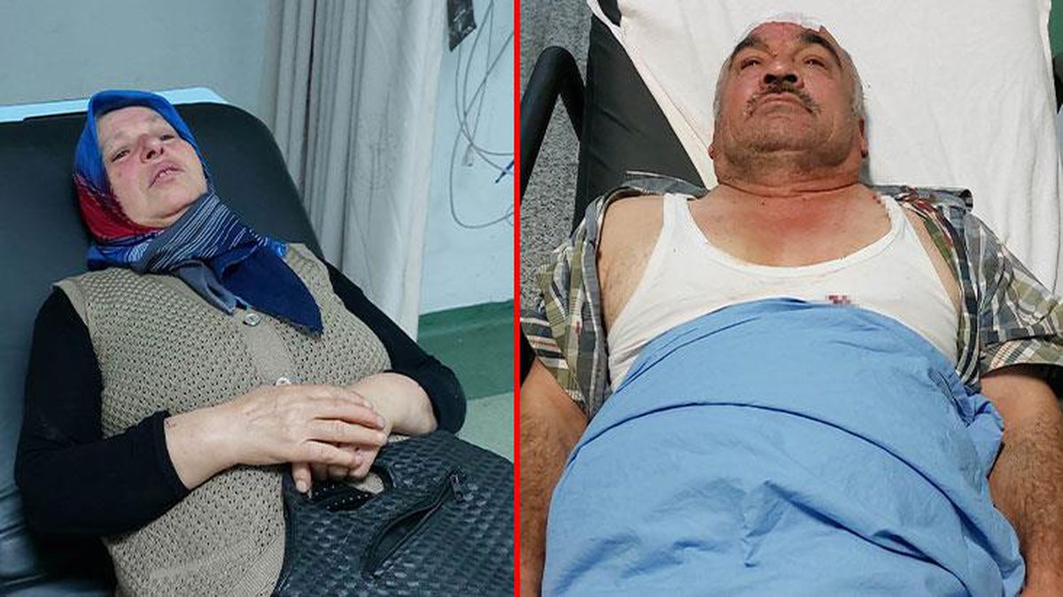 Arazi anlaşmazlığı yaşadıkları engelli komşularını sokak ortasında taşladılar