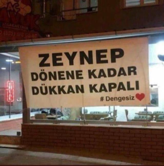 'Zeynep dönene kadar dükkan kapalı' diyen esnafın son astığı afiş herkesi yıktı geçti 'Zeynep dönene kadar dükkan kapalı' diyen esnafın son astığı afiş herkesi yıktı geçti