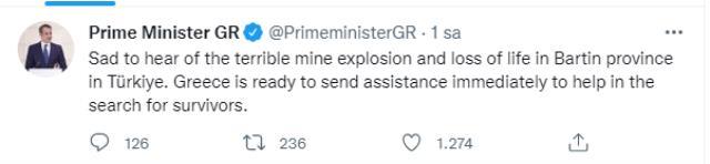 Dünya liderlerinden maden faciası için taziye ve acil şifa mesajları Dünya liderlerinden maden faciası için taziye ve acil şifa mesajları