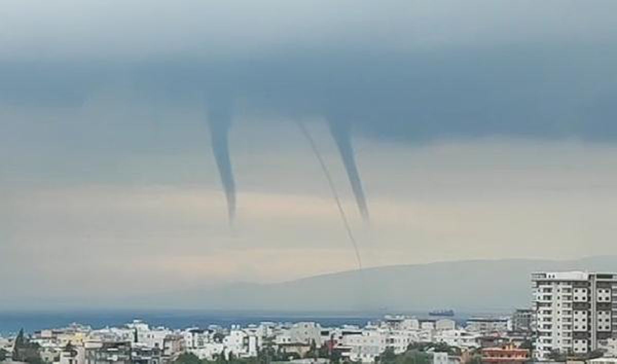 Hatay haberleri | İskenderun Körfezi'nde 3 hortum