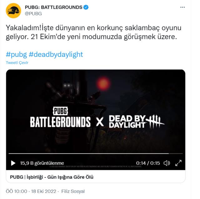 PUBG Battlegrounds, Dead by Daylight iş birliğini duyurdu