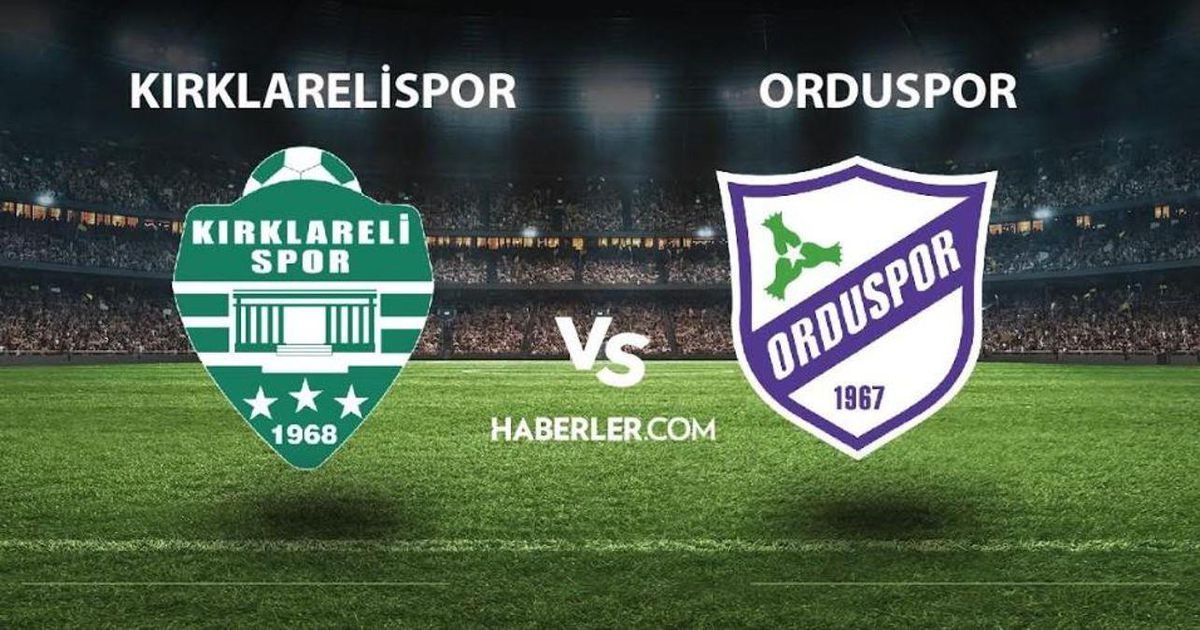 Kırklarelispor - 52 Orduspor maçı canlı izle! Kırklarelispor - 52 Orduspor maçı hangi kanalda? Kırklarelispor - 52 Orduspor maçı canlı izleme linki!