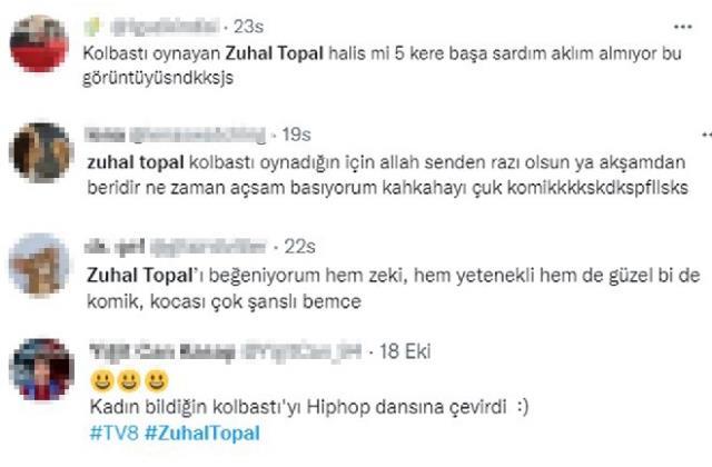 Yöresel kıyafetler giyip kamera karşısına geçen Zuhal Topal, kolbastı oynarken kendinden geçti