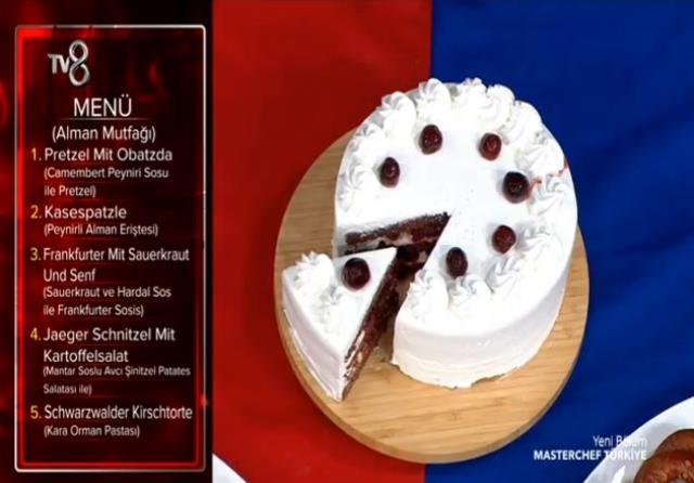 Masterchef Alman Mutfağı menüsü neler, günün menüsü ne? 20 Ekim Perşembe Masterchef'te Alman Mutfağı çeşitleri nelerdir? Günün menüsü ne?
