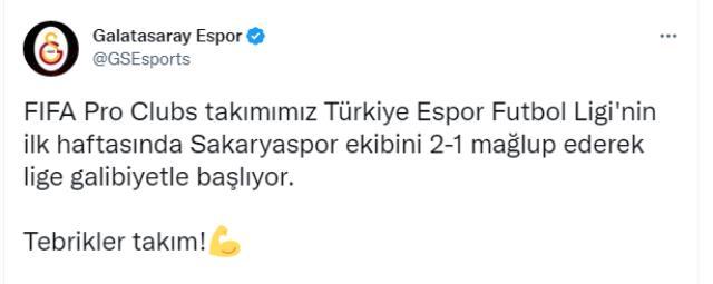 Sakarya'dan galip çıktı! Galatasaray, ligin ilk maçında galip geldi