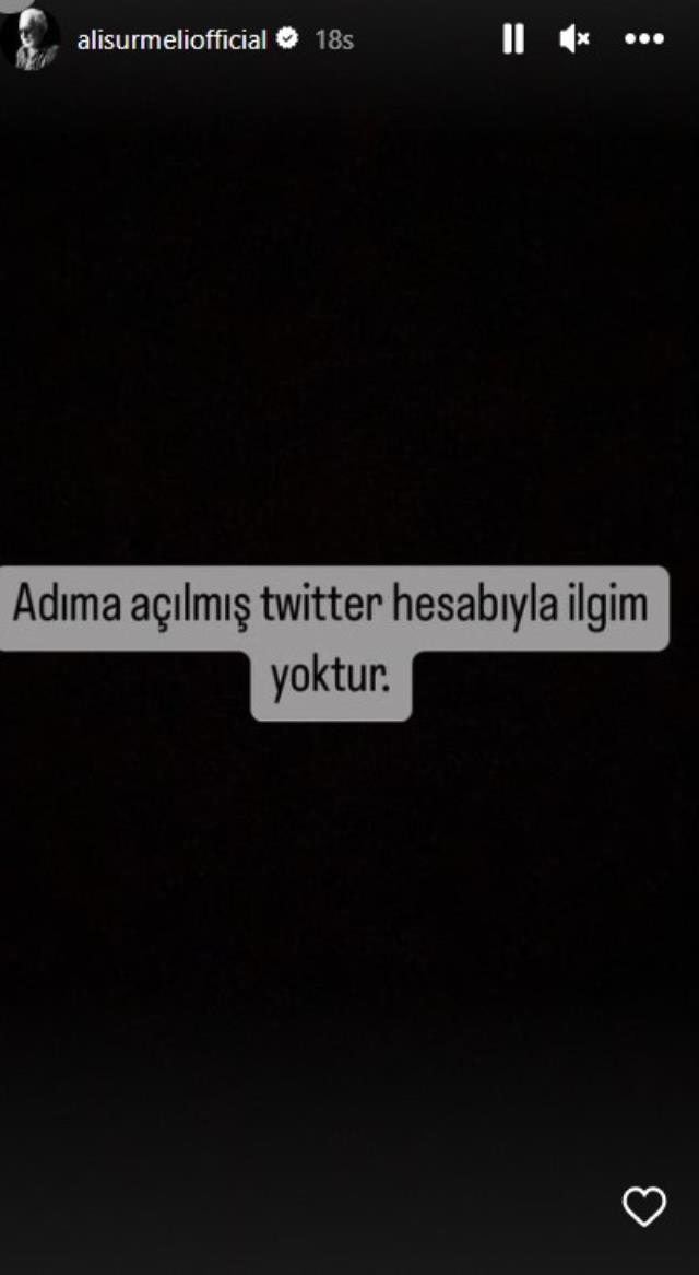 Ünlü oyuncu Ali Sürmeli'ye ait olduğu iddia edilen Twitter hesabı Ünlü oyuncu Ali Sürmeli'ye ait olduğu iddia edilen Twitter hesabı