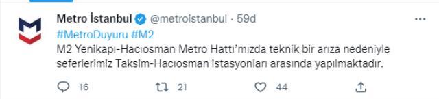 Haliç metro köprüsü üzerinde kablolar yandı, seferler durdu