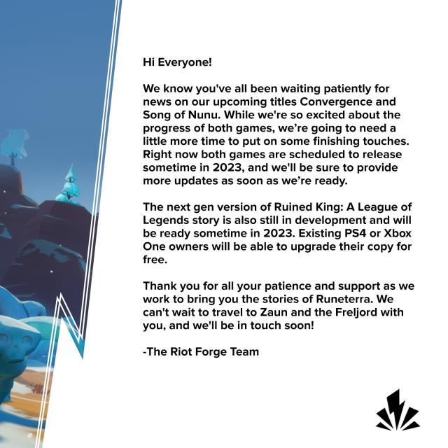 Riot, iki League of Legends spinoff oyununu erteledi Riot, iki League of Legends spinoff oyununu erteledi