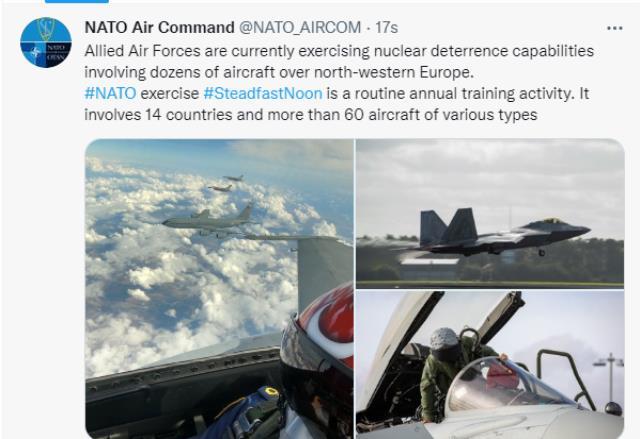 NATO'nun nükleer caydırıcılık tatbikatı paylaşımında Türk pilotun kaskı dikkat çekti