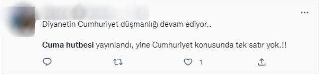 Diyanet, 28 Ekim Cuma hutbesi yayındı! Cumhuriyet ve Atatürk'ün yer almaması tepki çekti