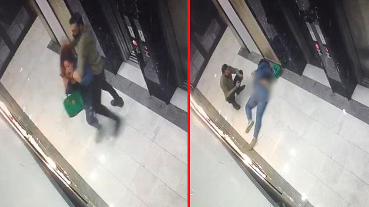 Kadına şiddet kamerada! Feci şekilde darbedildikten sonra baygınlık geçirdi, yerde sürüklendi