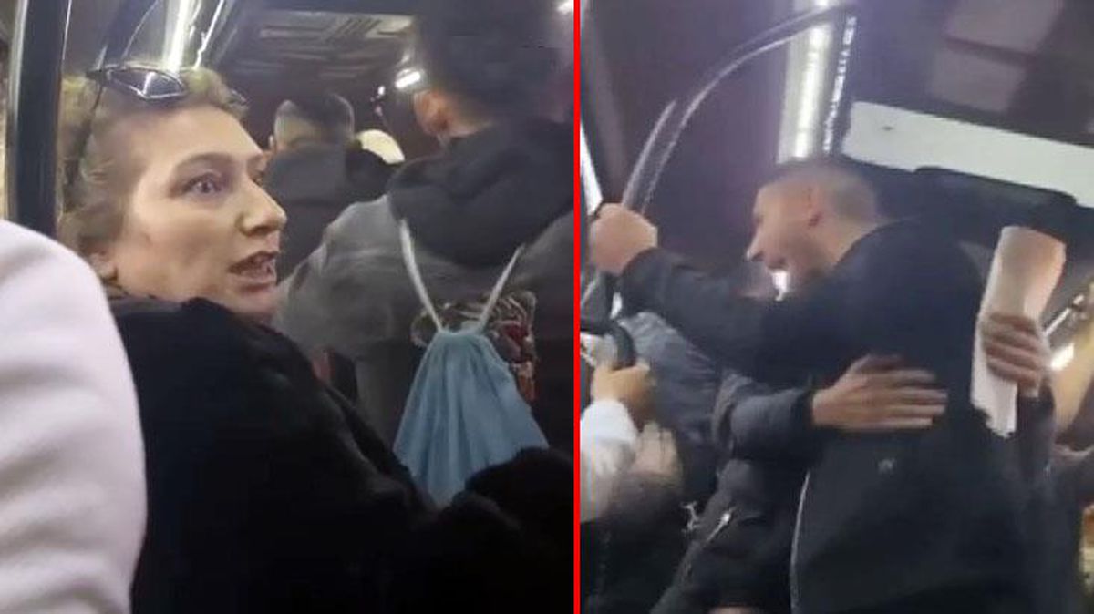 Hem suçlu hem güçlüler! Minibüste yüksek sesle müzik dinledikleri için uyarılınca kendilerinden geçtiler