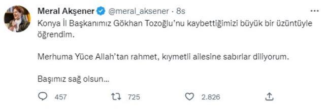 İYİ Parti Konya İl Başkanı Tozoğlu tedavi gördüğü hastanede vefat etti İYİ Parti Konya İl Başkanı Tozoğlu tedavi gördüğü hastanede vefat etti