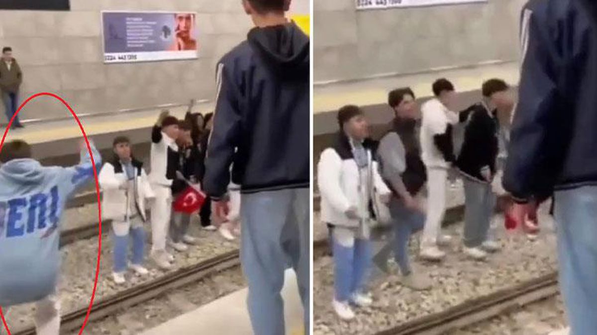 Bursa'da anlam verilemeyen anlar! Bir grup genç metro raylarına atladı, vatandaşlar bakakaldı