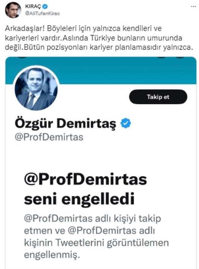 Kıraç, Özgür Demirtaş'a ne dedi? Kıraç Özgür Demirtaş yorumu nedir?