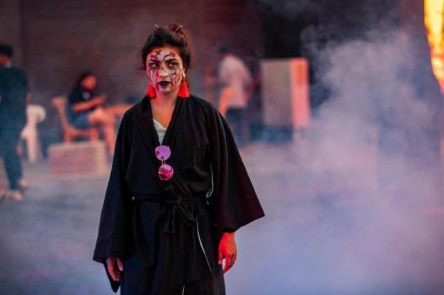 Suudi Arabistan'da halk Cadılar Bayramı'nı kutladı! Sokaklarda ilginç görüntüler oluştu