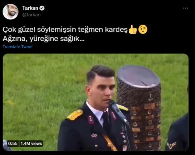 Tarkan'ın 'İnci Tanem' şarkısını söyleyen Teğmenin videosu izle! İnci Tanem söyleyen Teğmen izle!