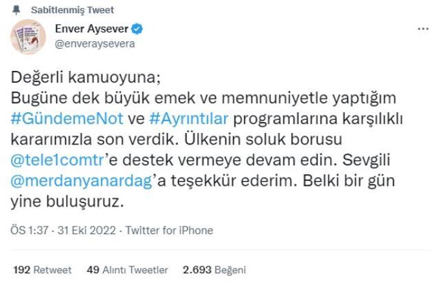 Enver Aysever TELE1'den neden ayrıldı? Enver Aysever kimdir, kaç yaşında? Enver Aysever hayatı ve biyografisi! Enver Aysever TELE1'den neden ayrıldı? Enver Aysever kimdir, kaç yaşında? Enver Aysever hayatı ve biyografisi!