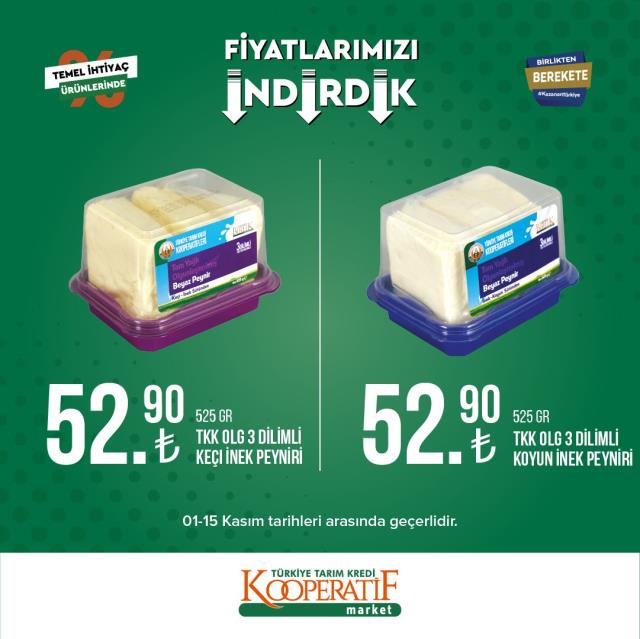 Tarım Kredi marketlerinde yeni indirim kampanyası! İşte fiyatı düşen ürünler