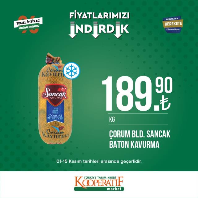 Tarım Kredi marketlerinde yeni indirim kampanyası! İşte fiyatı düşen ürünler