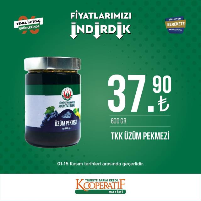 Tarım Kredi marketlerinde yeni indirim kampanyası! İşte fiyatı düşen ürünler