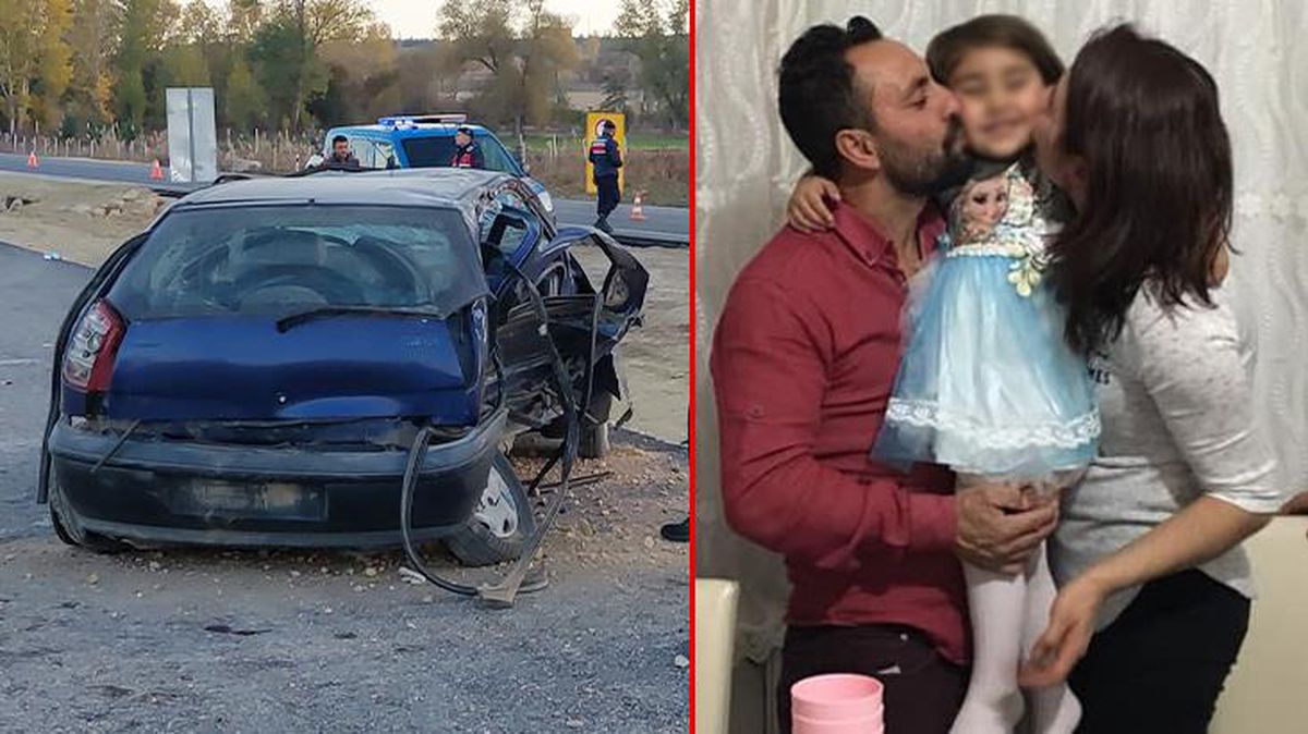 İki aracın çarpışması bir aileyi darmadağın etti! Geriye mutluluklarını gösteren bu kare kaldı