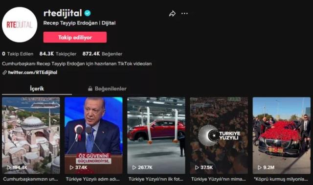 Cumhurbaşkanı Erdoğan TikTok hesabı açtı! En çok izlenen videosu 9.2 milyon görüntülendi