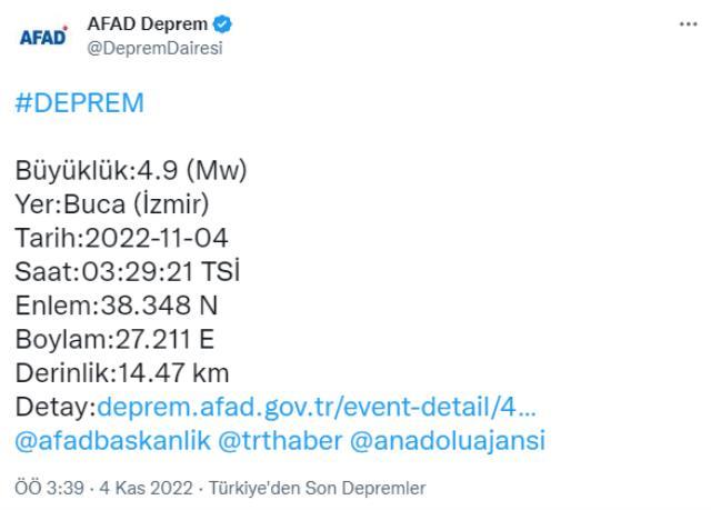 Buca deprem şiddeti kaç? İzmir Buca depremi büyüklüğü kaç? Buca'da deprem mi oldu? Buca nerede?