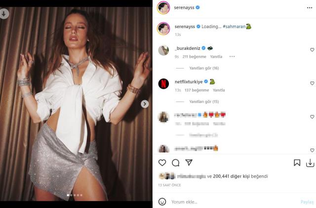 Serenay Sarıkaya, süper mini etekli pozlarıyla göz kamaştırdı