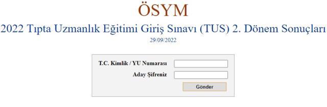 TUS 2. dönem yerleştirme sonuçları açıklandı! Son dakika! TUS sonuçları nereden bakılır? TUS yerleştirme sonuçları açıklandı mı?