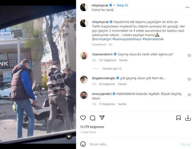 Fenomen Nilay Toprak, trafikte 4 erkeğin saldırısına uğradı