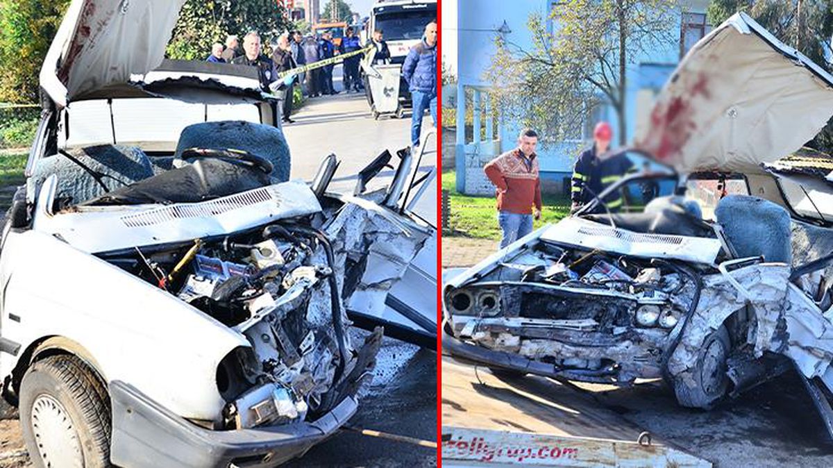 İki araç kafa kafaya çarpışıp parçalara ayrıldı: 2 ölü, 2 yaralı