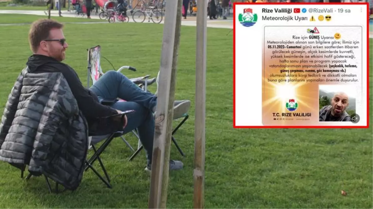 Rize Valiliği'nden esprili 'güneş' uyarısı! Paylaşımı görenler ''Hesap hacklenmiş olabilir'' demekten kendini alamadı