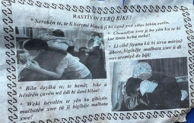 Mehmetçik, PKK'lı teröristlerin geçiş güzergahına 2 ayrı dilde bildiri attı Mehmetçik, PKK'lı teröristlerin geçiş güzergahına 2 ayrı dilde bildiri attı