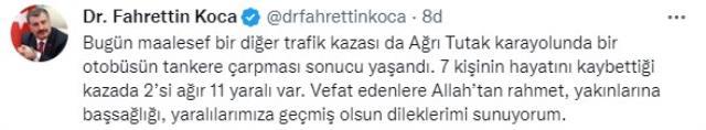 Son Dakika! Ağrı'da yolcu otobüsü ile yakıt yüklü tanker kafa kafaya çarpıştı: 7 ölü, 11 yaralı