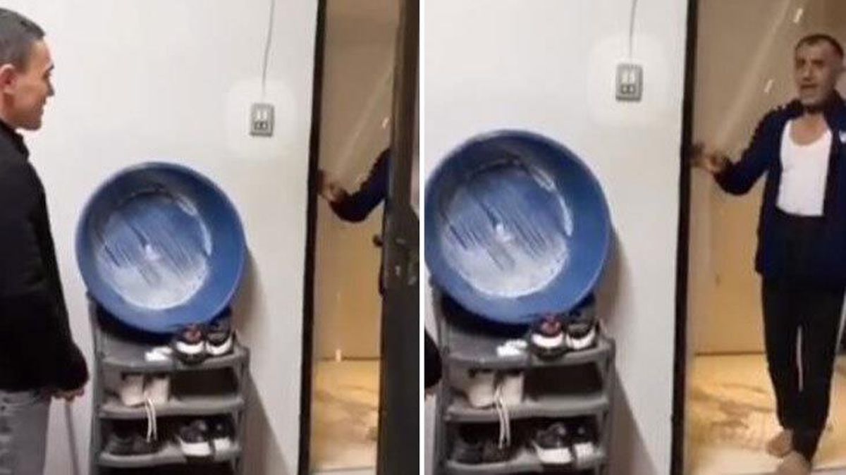 Asker oğlunu bir anda karşısında gören babanın tepkisi yürekleri ağza getirdi