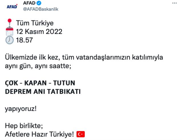 12 Kasım deprem tatbikatı nedir, nasıl olacak? Büyük deprem tatbikatı nasıl yapılacak?