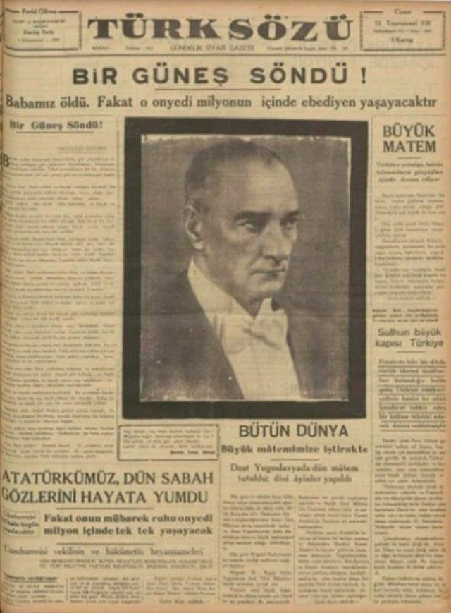 10 Kasım gazete manşetleri 1938! İşte 1938 yılı, 10 Kasım gazete manşetleri! 10 Kasım gazete manşetleri 1938! İşte 1938 yılı, 10 Kasım gazete manşetleri!