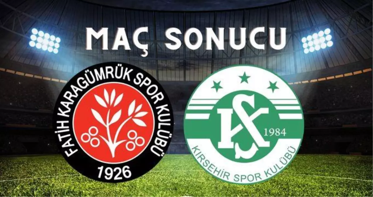 Karagümrük– Kırşehirspor maçı kaç kaç bitti? Karagümrük maç sonucu! Karagümrük– Kırşehirspor maç sonucu ne?