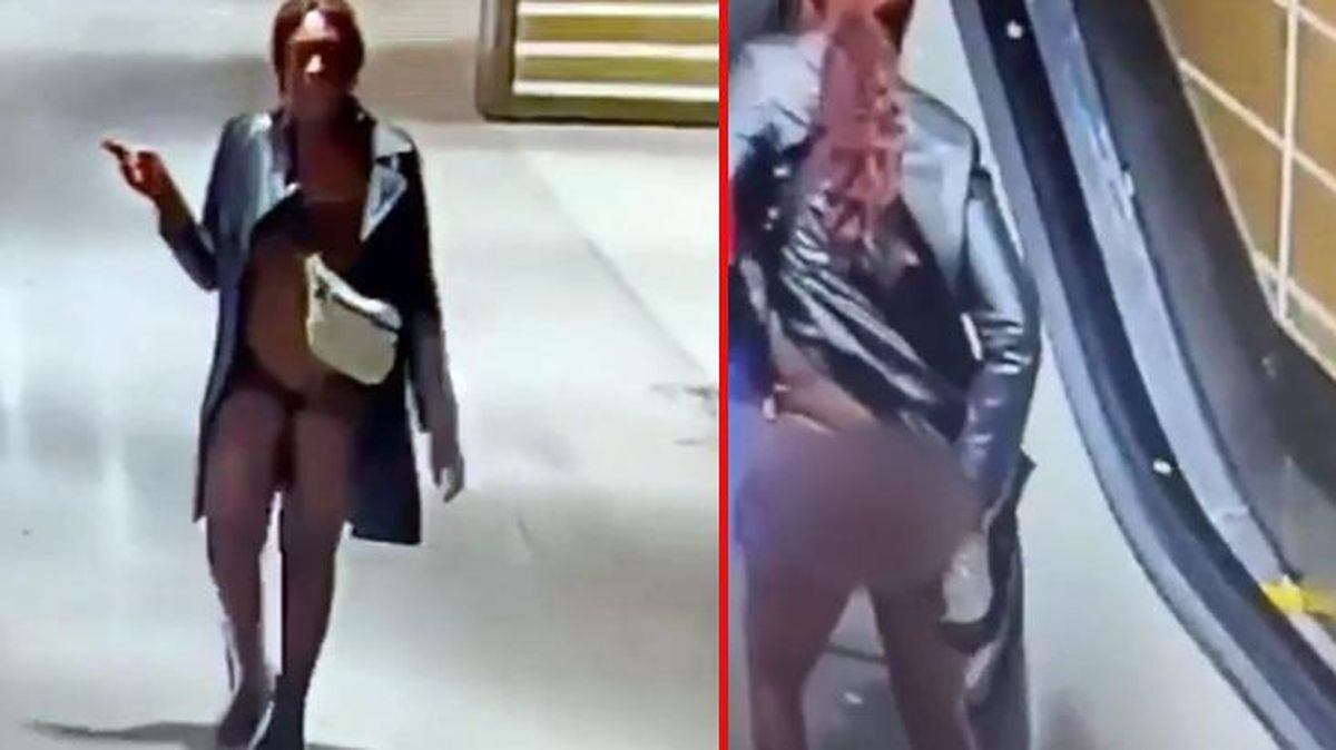 Kimseye aldırmadı! Süpermarketin ortasında kıyafetini sıyıran kadın idrarını yaptı