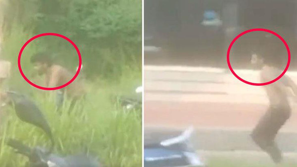'Taş kafa' kent merkezinde ortaya çıktı, son yaptığı hareket herkesin kanını dondurdu
