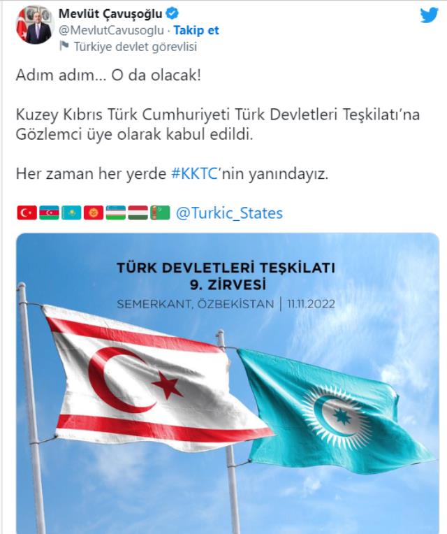 Türk Devletleri Teşkilatı'dan tarihi adım: Kuzey Kıbrıs Türk Cumhuriyeti, gözlemci üye olarak kabul edildi